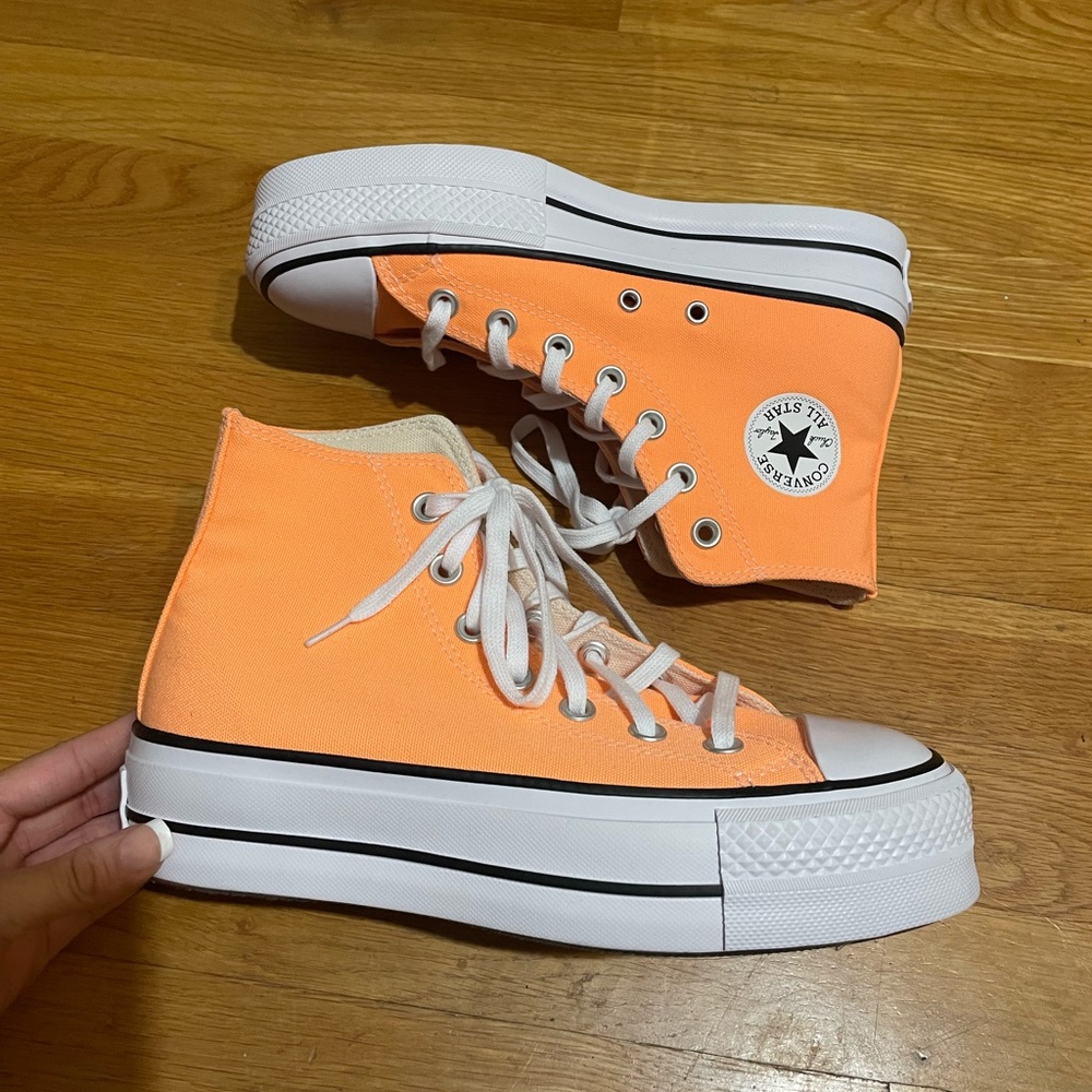 Orange Converse
